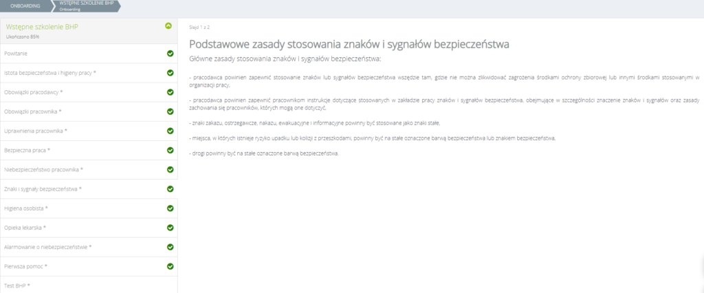 szkolenie BHP online